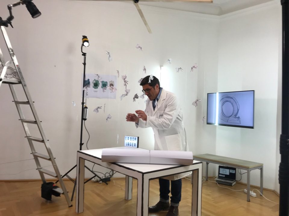 Dreharbeiten Quantensprung mit Andreas Jäger